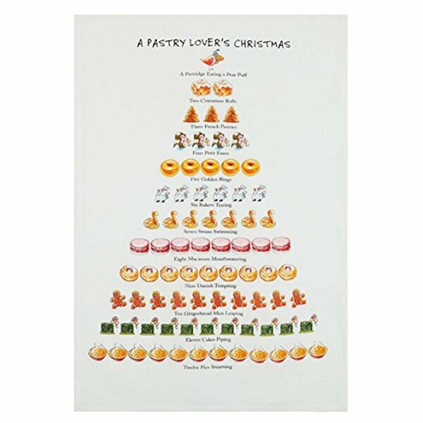 Kitchen Queen 18 x 26 in. A Pastry Lovers Christmas Kitchen Towel, 6PK KI3673677